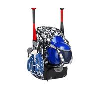 Generico Baseball Backpack - Large Softball Bat Bag With Shoe Compartment Multi Pocket Sports Backpack | Baseball Softball Soccer Football Training Game Travel Practice