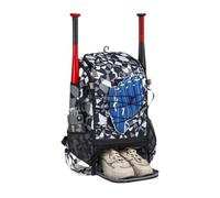 Generico Baseball Bag - Large Softball Bat Backpack With Reinforced Fence Hook, Adjustable Lightweight Gear Pack, Youth Athletic Training Travel Equipment Duffel | For Teens