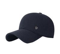 Generico Baseball cap with Ear Flaps, Hats with ，Compatible for Men Outdoor Walk Running Adjustable Size(Dark Blue)