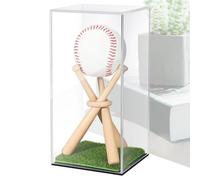 Generico Baseball Case Display For Balls | Clear Baseball Holder Display Case - Dustproof Autograph Showcase, UV Protection Square Cube Ball Protector For Collectibles
