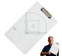 Genérico Baseball Coaching Clipboard - 270 g Lightwieght Baseball Strategy Board | 35 x 22 cm Portable Softball Whiteboard For Training Plan, Double-Sided Ball Sports Practice Board