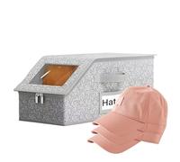 Generico Baseball Hat Storage Organizer, Clear Display Case, Large Capacity Transparent Lid Containers, Neat Closet Hat Organization, for Cap, Travel, Hold Each Holds Hats, 17×8.7×6.7in