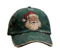 Generico Baseball Hat - Unisex Adult Baseball Santa Hat | 9.37x6.69in Breathable Polyester Holiday Cap, Vintage Embroidered Santa Claus For Christmas Parties, Gift Giving, And Festive Winter Wear