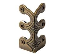 Generico Baseboard Corner Protectors, Antique Solid Brass Decorative Skirting Board Guards, Metal Home Corner Protector Cover for Walls And Furniture