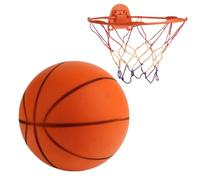 Generico Basket silenzioso - Basket silenzioso | Palla silenziosa, uso domestico, cerchio per bambini, non richiede aria, spugna ad alta elasticità, adatta a varie attività indoor e adolescenti