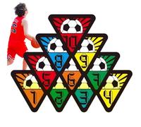 Generico Basketball Spot Markers - Court Training Cones for Practice | Rubberized Round Floor Positioning Dots, Sports Skill Drill Game Coaching Equipment Target Position Training Aid 9.06 in