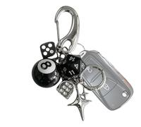 Generico BASSARE DI DICE CAMPIO - CINETTO PENDANTI RETRO RETRO, Accessorio per il portachiavi alla, Ornamento della | Divertente ciondolo decorativo per la borsa per la borsa per lo zaino per cellula
