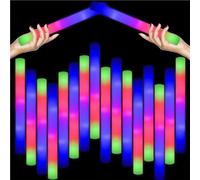 Generico Bastoncini Luminosi in Schiuma LED, Lampeggianti A Lunga Durata, Bastoncini Luminosi in Schiuma, Sicurezza E Protezione Ambientale for Feste Fluorescenti Compleanni(156)