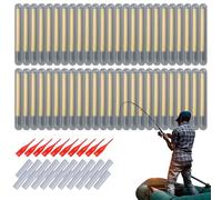 Generico Bastoncini Luminosi per La - 50x Strumento per La con Bastoncini Luminosi con Punta per Canna | Attrezzatura Terminale Galleggiante Che Si al Buio, per Galleggianti da P