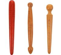 Generico Bastoncini per Massaggio Plantare in Legno Naturale 3 Pezzi Set Strumenti per Riflessologia Plantare Design Tradizionale Massaggiatore Manuale per Piedi per Favorire la