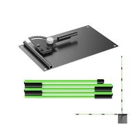 Generico Bastone di Allineamento per Il Golf | Attrezzo Correttore Pieghevole E Regolabile,Set Porta Bastoncini con Angolazione Regolabile - per Adulti Principianti amatori Famiglie Amici