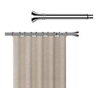 Generico Bastone Tende a Pressione da 40 a 500 cm Estensibile Bastoni per Tende Telescopico Asta Tenda a Pressione per Finestra Bagno Armadio Cucina Balcone Porta, Acciaio Inox(SUS,70-120cm)