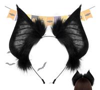 Generico Bat Headband - Multiple Occasions Dark Wing Costume Accessory | Soft Wings Cosplay Head Band for Role-Play Celebration Dance Performance Photoshoot Birthday Carnival Event Party Festival