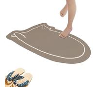 Generico Bath Mat, Bathroom Floor Rug, Non-Slip Semi-Circular Doormat, Portable Soft Absorbent and Quick-Dry Design, Compact Ideal for Entryway, Living Room, Bedroom, Bathtub Use
