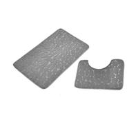 Genérico Bath Mat - Machine-Washable Rug | Soft Thick Absorbent Bathroom Carpet Floor Mat | Bathroom 2 Piece Coral Fleece Bath Set for Bathroom Kitchen Home Toilet Offices