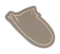 Generico Bath Mat, Non Slip Bathroom Floor Rug, Absorbent Semi Circular Design and Soft Entry Doormat, Home Comfort Mat for Entryway, Living Room, Bedroom, Bathtub, 15.75x23.62 Inches