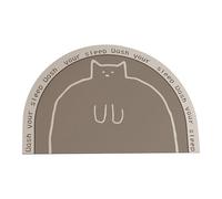 Generico Bath Mat, Non Slip Bathroom Floor Rug, Absorbent Semi Circular Design and Soft Entry Doormat, Home Comfort Mat for Entryway, Living Room, Bedroom, Bathtub, 15.75x23.62 Inches