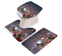 Generico Bath rug - Polyester, 17.72x29.53in Bathroom rug Water-Absorbent | Anti-Slip Floor Mat, Soft Holiday Decor for Home, RV, Hotel, Dormitory, Apartment, Rental House