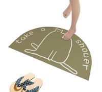 Generico Bath Rugs, Bathroom Floor Mat, Semi-Circular Design with Diatomaceous Earth Quick-Dry, Multipurpose Bathtub Rug for Entryway, Bedroom, Living Room, Kitchen, 15.75x23.62 inches