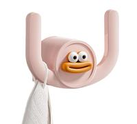Generico Bathroom Slippers Hanger, Wall-Mounted Cartoon Sausage Mouth Rack, 3.74inch Space-Saving Shoe Holder, No-Punch Installation, Versatile Organizer, Bathroom and Entryway
