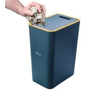 Generico Bathroom Trash Can - Slim Garbage Bin With Lid | Large Capacity Garbage Container Bin | Modern Waste Basket, Press-Type Trash Can For Improved Hygiene Control