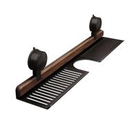 Generico Bathroom Wall Organizer - 50x12x4cm Walnut Suction Cup Bathroom Shelf | Faucet Storage Rack Soap Holder Organization Storage For Home Kitchen Apartment Dorm Hotel Shower