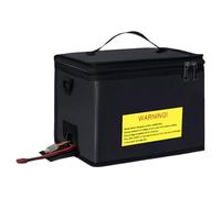 Genérico Battery Safety Bag,Household Batteries Flame-Resistant F - Storage Containers, Electrical Equipment, Chargers Accessories, Large Capacity Organizer For Home, Workshop