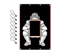 Generico Batting Cage Backdrop - Heavy Duty Baseball Batting Cage Backdrop | Backyard Baseball Backstop Target - for Outdoor Backyard Court Field School Practice Training