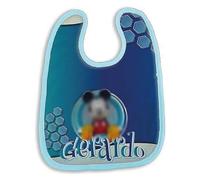 Generico Bavaglini Bavette Bavaglino per Neonato in cotone spugna per kit scuola asilo materna infanzia personalizzato con nome ''TOPOLINI''