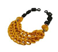Generico Bavaglino in Resina a Strati - Choker Verde, Ciondolo Multistrato Boho per Donna(KN294-3)