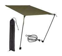 Genérico Beach Chair Umbrella - Folding Sunshade Awning, morsetto su Adjustable Beach Chair Umbrella, portatile retrattile Sun Shade for Camping Fishing Patio Outdoor Travel Chairs Protection, verde