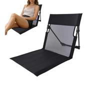 Generico Beach Foldable Chair - Portable Legless Recliner Seat | Backrest Lounger Chair - For Beach Camping Lawn Poolside Patio Garden Backyard Park Travel