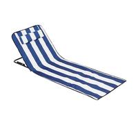 Generico Beach Lounge Chair, Portable Folding Mat, 62.99x20.47in Sunbathing Recliner, Headrest Backrest, Lightweight Easy to Carry for Camping, Seaside, Backyard, Men, Youth, Family
