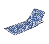 Generico Beach Lounge Chair, Portable Folding Mat, 62.99x20.47in Sunbathing Recliner, Headrest Backrest, Lightweight Easy to Carry for Camping, Seaside, Backyard, Men, Youth, Family