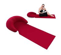 Generico Beach Lounger Mat with Inflatable Pillow, Foldable Outdoor Relaxing Pad, Sandproof Resting Mat for Tanning, Sun Bathing, Travel, Friends, Family, Poolside Use, 7.09x7.87x1.97 Inches