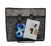 Generico Beach Tote, Mesh Sand Toy Bag, Hobo Handbag Design, Quick-Dry Fabric, Spacious Storage, for Towel, Hat, Water Bottle, Keys, Wallet, Cell Phone, Swimsuit, Sunscreen, Sunglasses
