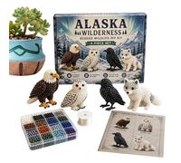 Generico Bead Animal Making Kit - ABS 260g | 3D Beaded Animal Embroidery Craft Set Portable DIY Handmade Learning Toy | Creative Arts Kit For Beginners Classroom Home Bedroom Living Room Indoor Use