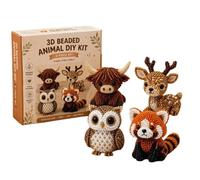 Generico Bead Animals - 3D DIY Statue Decoration - With Instructions Bead Craft Kit - For Enthusiasts Girls Boys Kids Adults Birthday Party Table Art Display Collection