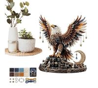 Generico Bead Craft Animal Set - 25x20x5cm | Beginner Friendly 3D Animal Beading Kit | DIY Whale Eagle Ánimal Craft Decoration Project For Teens Adults Home Office Party Art Class Holiday Display