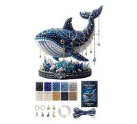 Generico Bead Craft Animal Set - 25x20x5cm | Beginner Friendly 3D Animal Beading Kit | DIY Whale Eagle Ánimal Craft Decoration Project For Teens Adults Home Office Party Art Class Holiday Display