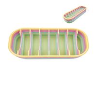 Generico Bead Organizer - 10-Compartment 3D Printed Container, Rhinestone Painting Art Storage Box | Neat Design, Ideal for Jewelry Gem Glue Storage Office School Dorm Hotel, 3D Printed, 20.5x7x5cm