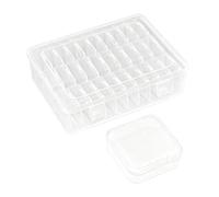 Generico Bead Organizer Box - Clear Storage With Dividers | Jewelry Craft Organizer For Beads, Earrings, Bracelets, Sewing, Embroidery, Nails, Screws, Clear Compartments For Easy Sorting Access