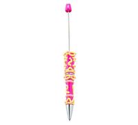 Generico Bead Pens, Bullet-Shaped Beaded Ballpoint Pen, ABS Jewelry Making Supplies, Perfect School Stationery for Teachers and Students, Ideal for Crafting Drawing Notes Journaling, 14.5x1.6cm