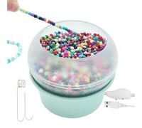 Generico Bead Spinner | Electric Beading Machine | Adjustable Speed Bracelet Maker | Automatic Bowl Threading Tool Kit for Clay Seed Jewelry Craft DIY Necklace Design Beginners Professionals