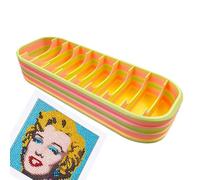 Generico Bead Storage Containers - 3D Printed Bead Organizer | Portable Gradient Container | Rhinestone Painting Art Storages Box | 10-Compartment 3D Printed Container For Jewelry Gem Glue Storage