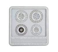 Generico Bead Tray,27.5x27.5cm Precision Measuring Tools,Bracelet Making Easy Maintenance Tray Bead Board Panel | for Necklace Charm Stringing Crafting Art Projects Measurement Home Studio