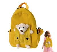 Generico Bear Backpack, Kindergarten Backpack, 10.63x8.27x3.94 inches, Spacious Interior Preschool Knapsack with Soft Strap, Lightweight School Bag for Trips, Camping, Commute, Boys, Travel