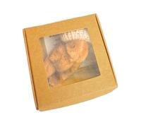 Generico Bear Stuffed Animal - Handmade Little Plush Bear In Box | Soft Positive Home Decor With Insspirational Card Handmade Pet Buddy For Women Boys Girls And Others