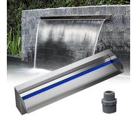 Generico Beccuccio per Fontana a Cascata da Esterno Personalizzabile per Giardini e parchi - Sfioratore per laghetto Incorporato con Filtro e connettore, Ideale Decorazione per Giochi d'Acqua per Il