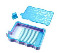 Generico Bedazzling Tray Organizer Craft Tool Set - Gradient Bead Sorting Plate, Jewelry Bead Picker Storage System Stoning Art Supply Organization Kit, Efficient Craft Sorting Tray Tool Set For Desk